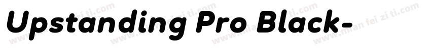 Upstanding Pro Black字体转换